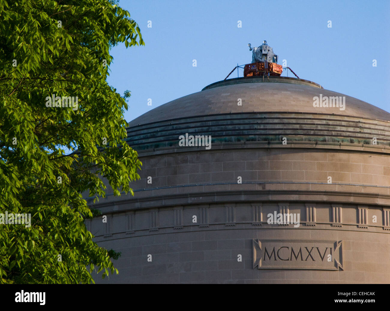Hackers placed a model of the Apollo 11 "Eagle" Lunar Module on top of ...