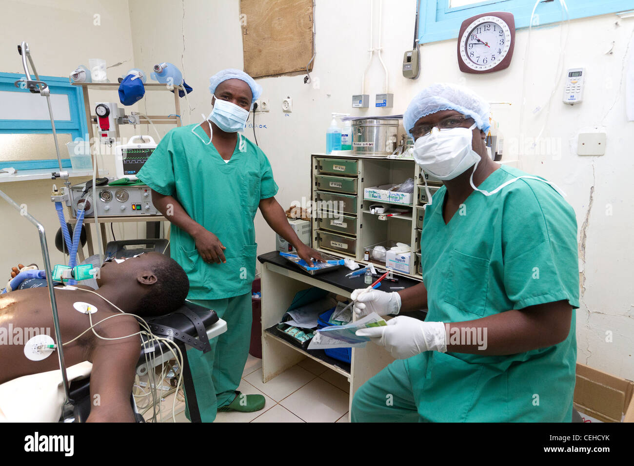 General Anesthesia Hospital General Duekoue Cote d'Ivoire Ivory Coast