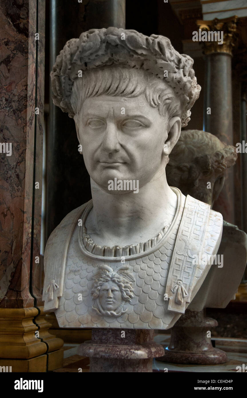 L'empereur Trajan 108 AD The Roman emperor Trajan 89-117 AD  Italian Italy Stock Photo