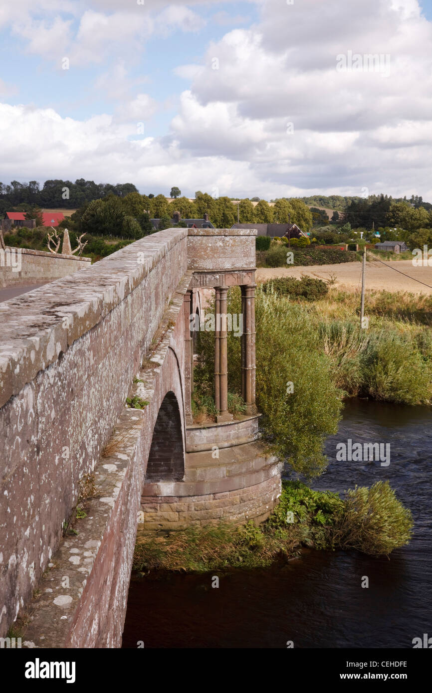 Architectural detail from the Bridge of Dun, over the River South Esk, Montrose, Angus, Scotland. Stock Photo