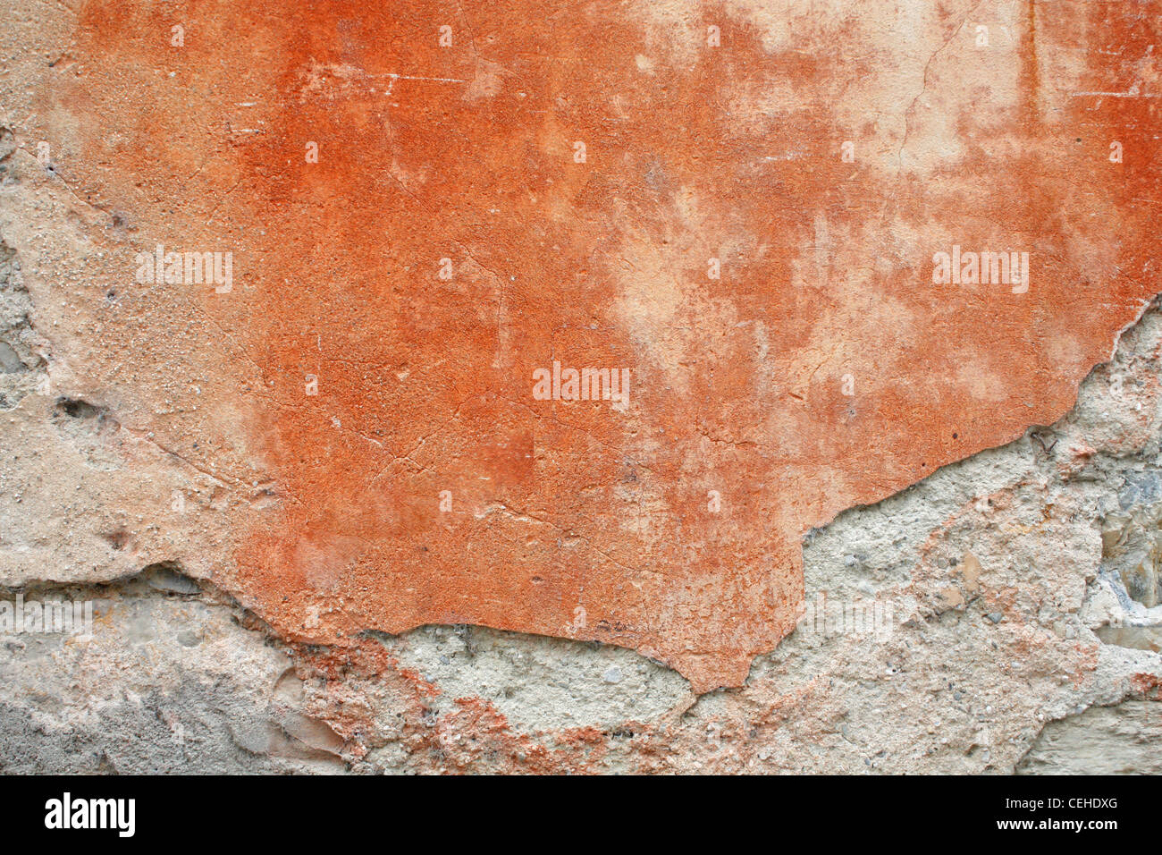 Grungy red wall Stock Photo