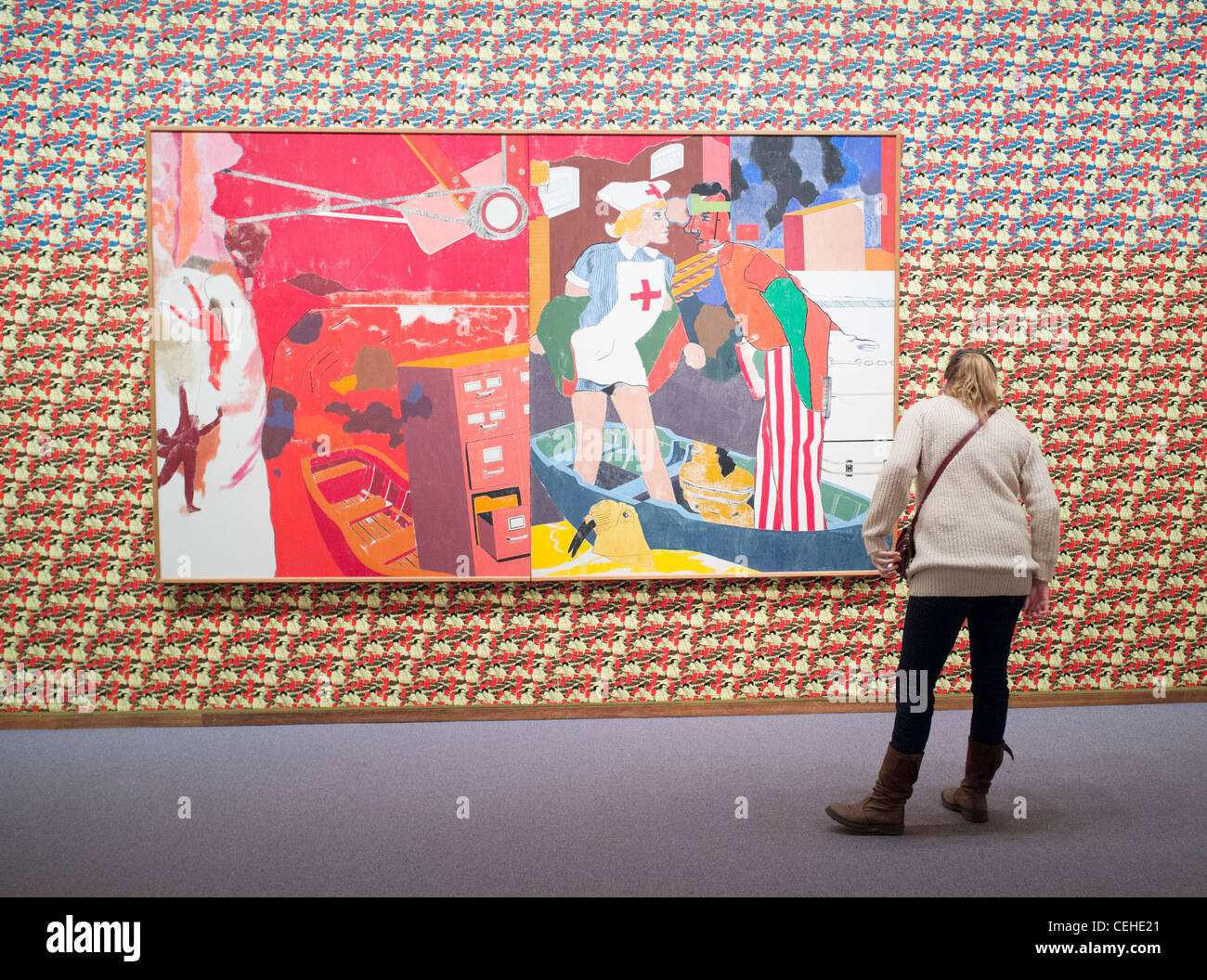 Modern Art Painting Erie Shore By Ronald B Kitaj At Neue 