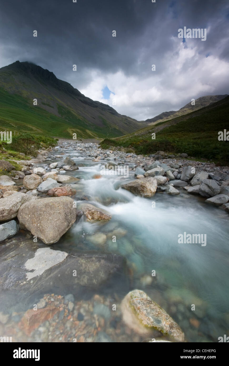 Lingmell Beck and Great Gable Mountain in the Lake District National
