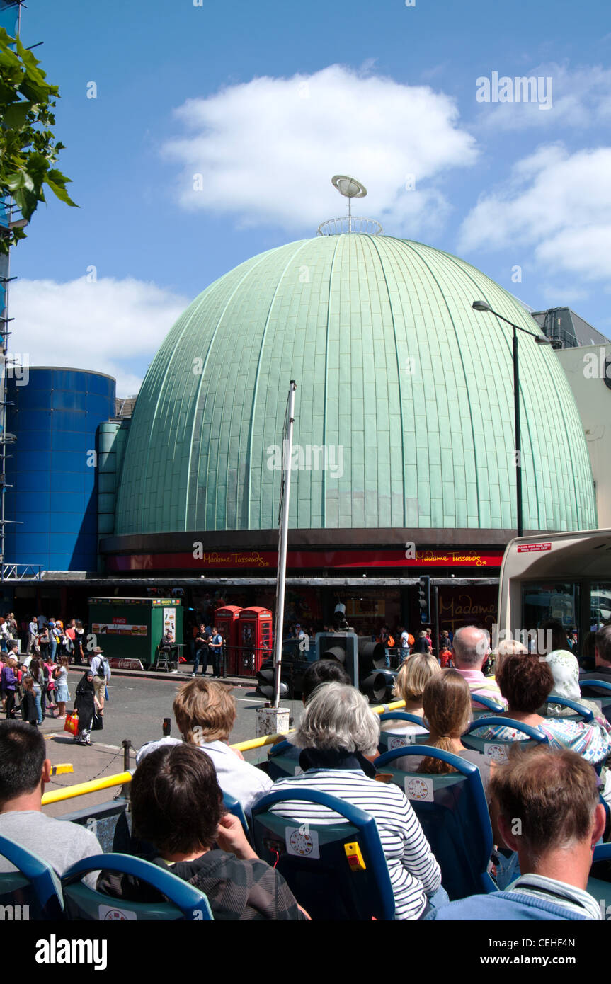 London Madame Tussaud's Planetarium housing the Marvel Superheroes 4D attraction. Stock Photo