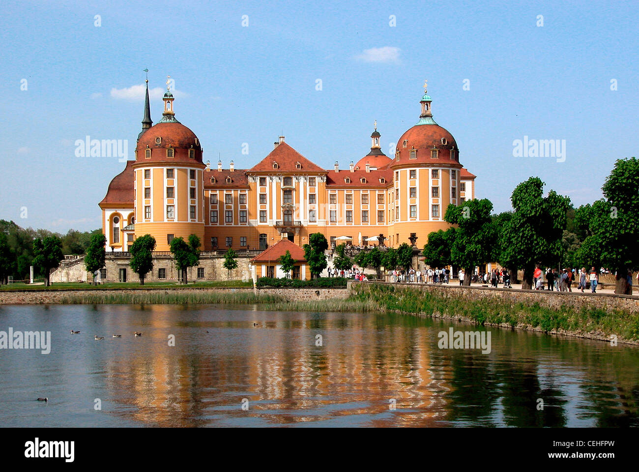 Moritzburg castle near Dresden. Stock Photo