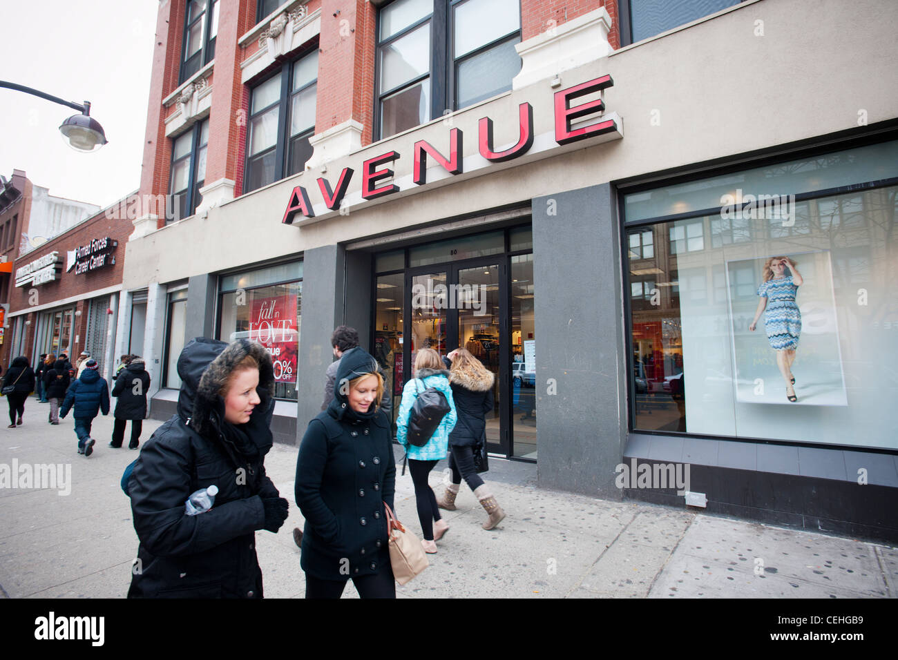 An Avenue plus size women's clothing store in the 125th Street Stock Photo  - Alamy