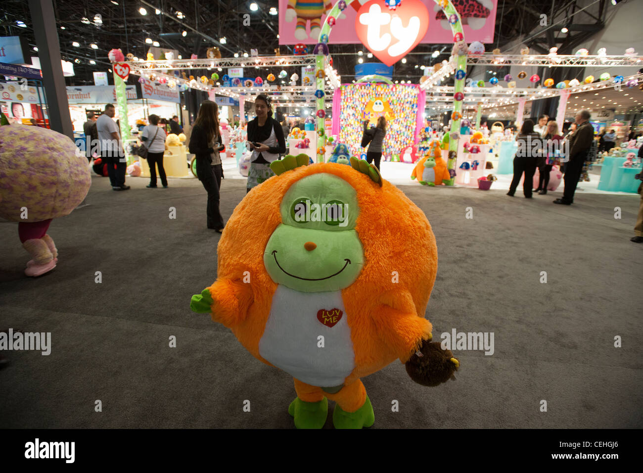 Ty Co. 'Monstaz' greets visitors at the 109th American International Toy Fair in New York Stock Photo