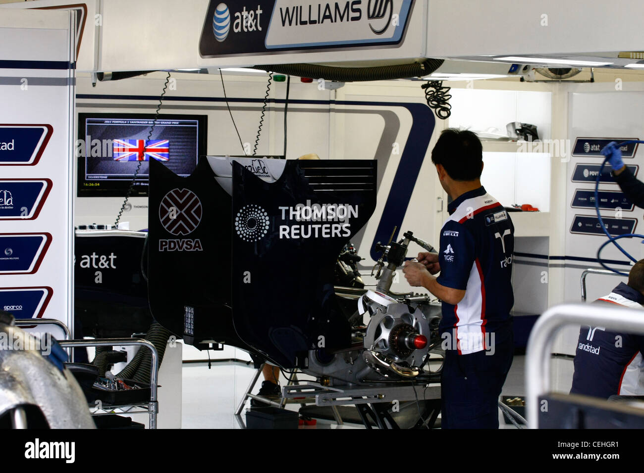 f1, pit lane, Silverstone, grand prix Stock Photo Alamy