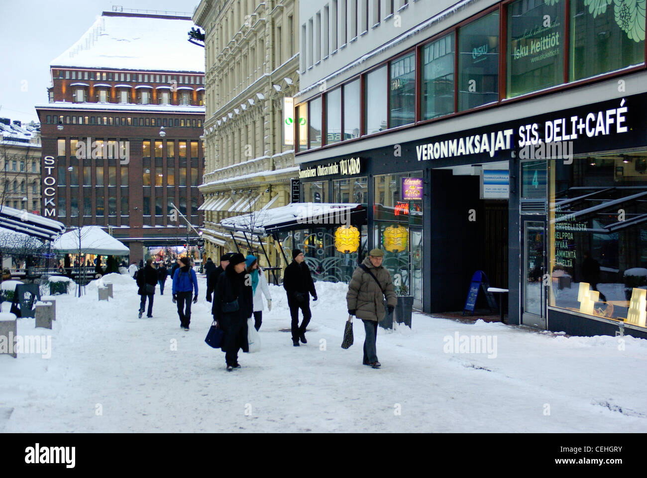 Finland. Helsinki. Helsingfors. Shopping center Stockmann Stock Photo ...