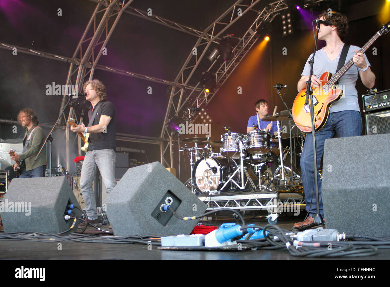 Cast at the Splendour Festival at Wollaton Park in Nottingham. John