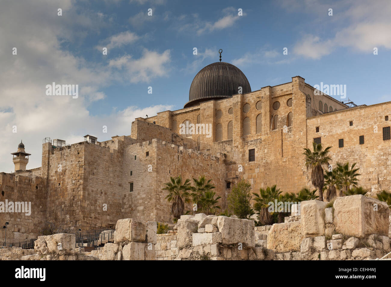 Al Aqsa mosque in the Old City of Jerusalem in Israel Stock Photo