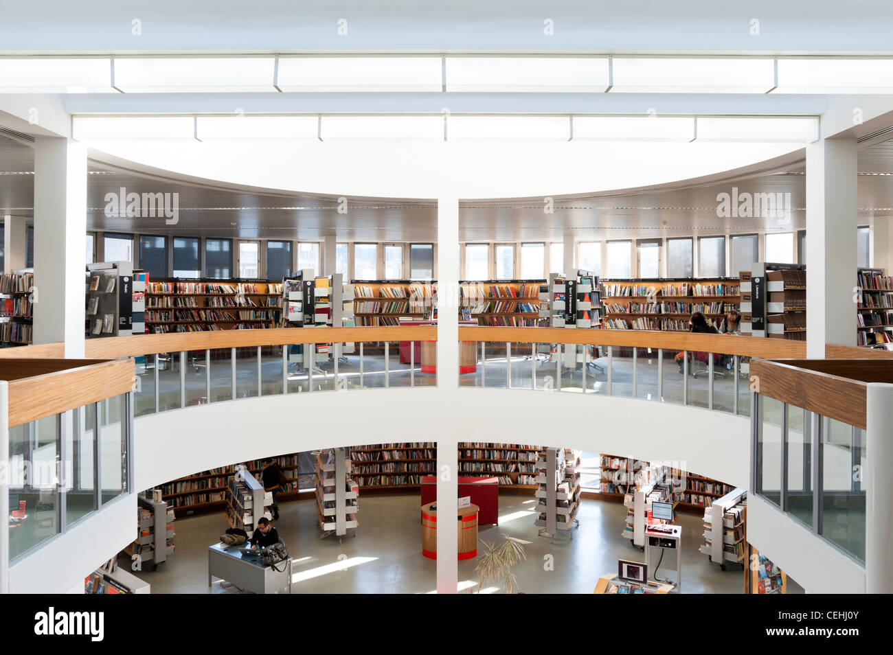 Swiss Cottage library, Camden, London, England, UK Stock Photo