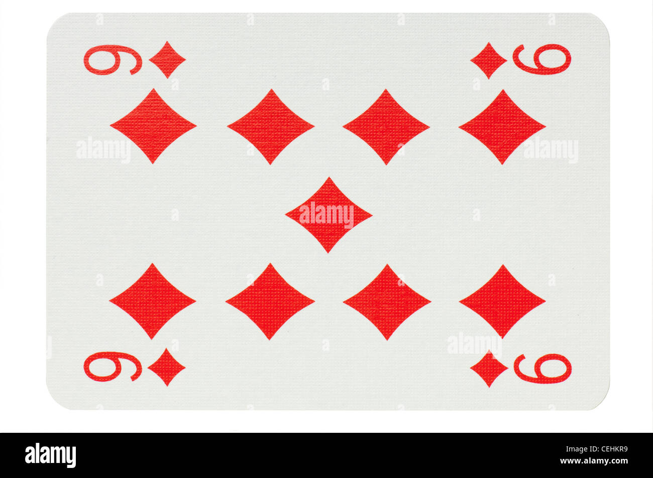 playing cards poker cut outs white background Stock Photo