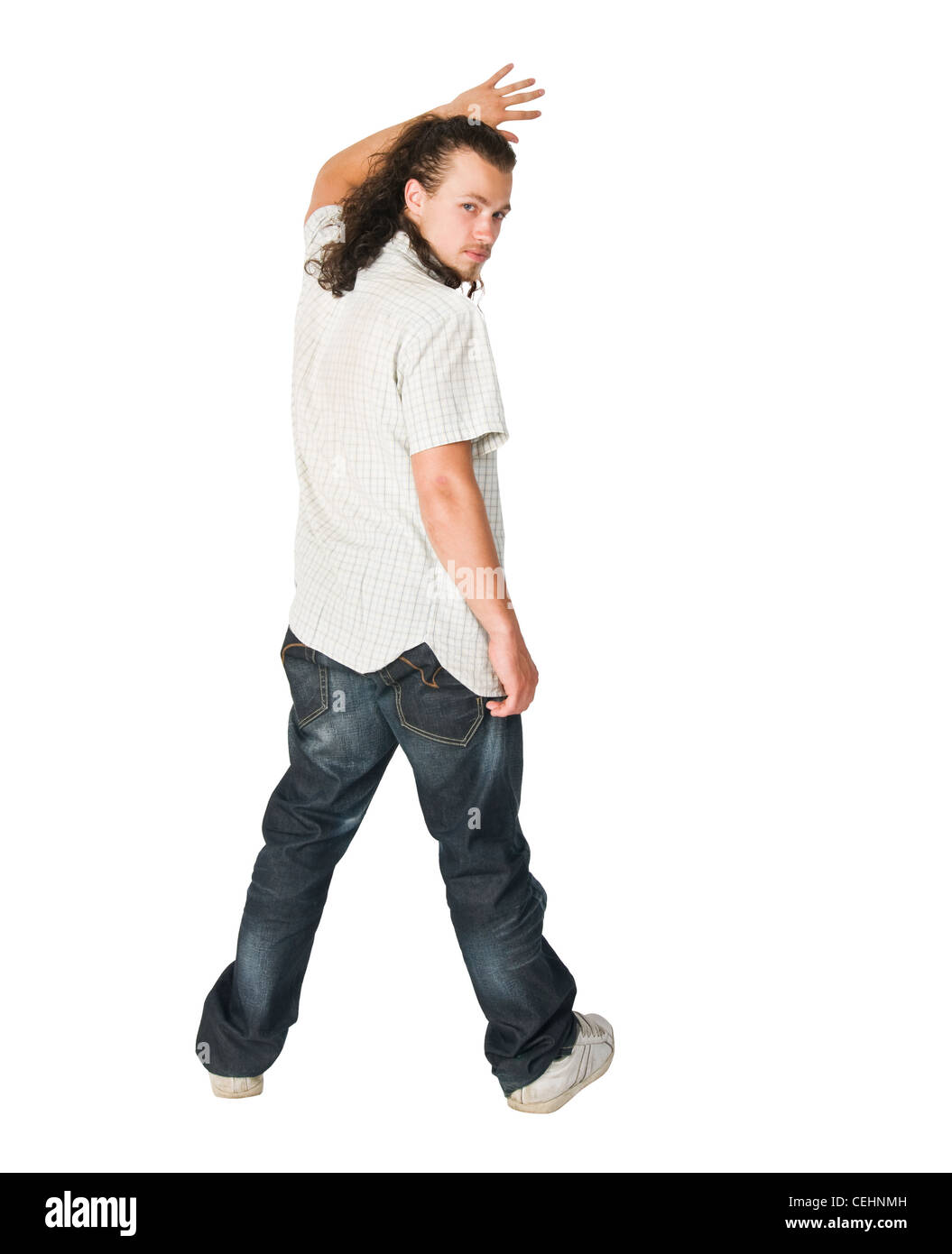 Handsome young man isolated on white background Stock Photo - Alamy