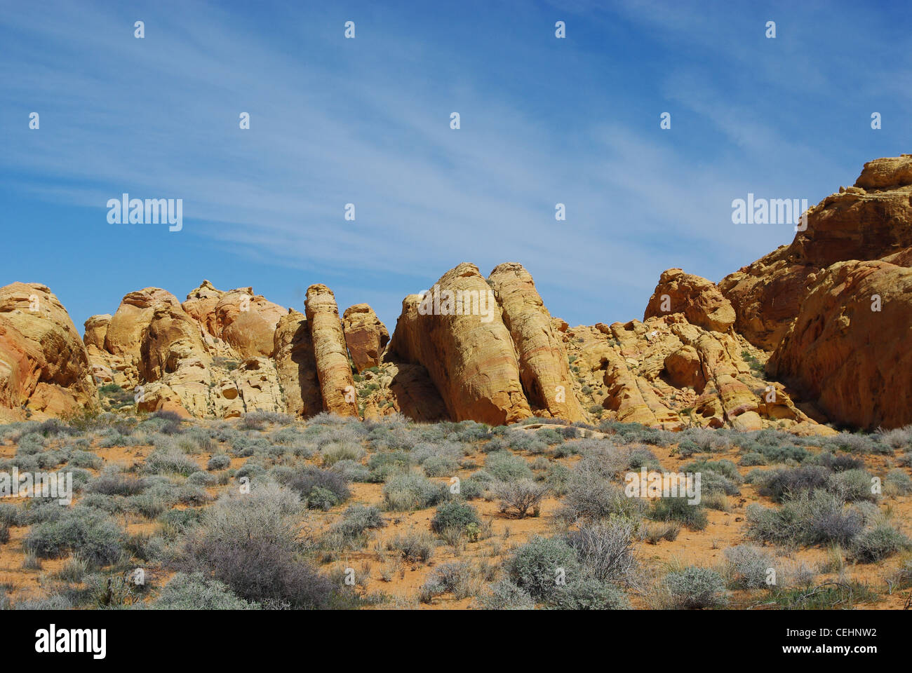 Fiery Rocks Nevada Rock formations in Valley of Fire, Nevada Stock Photo - Alamy