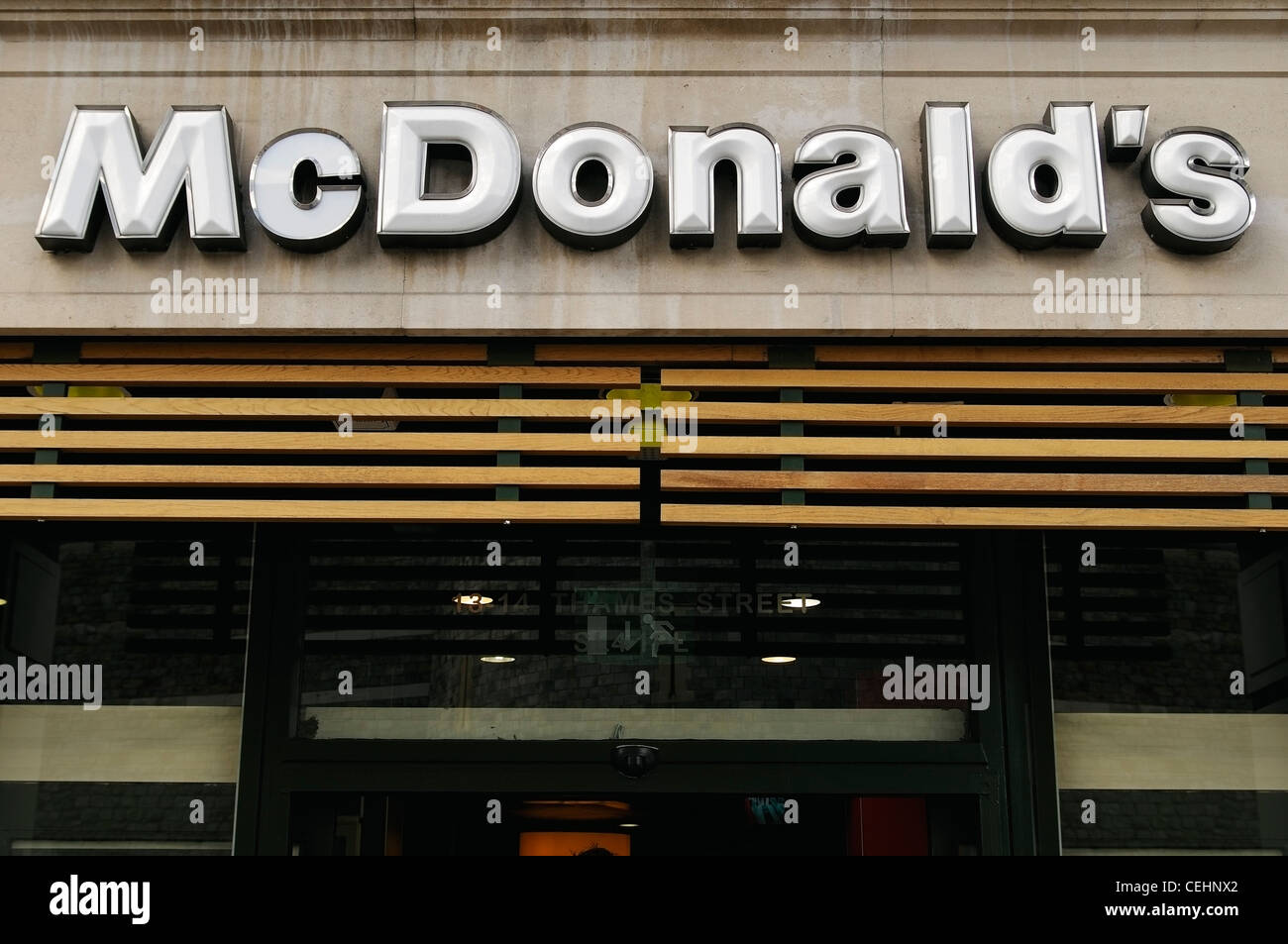 McDonalds, Fast Food Restaurant. UK Stock Photo