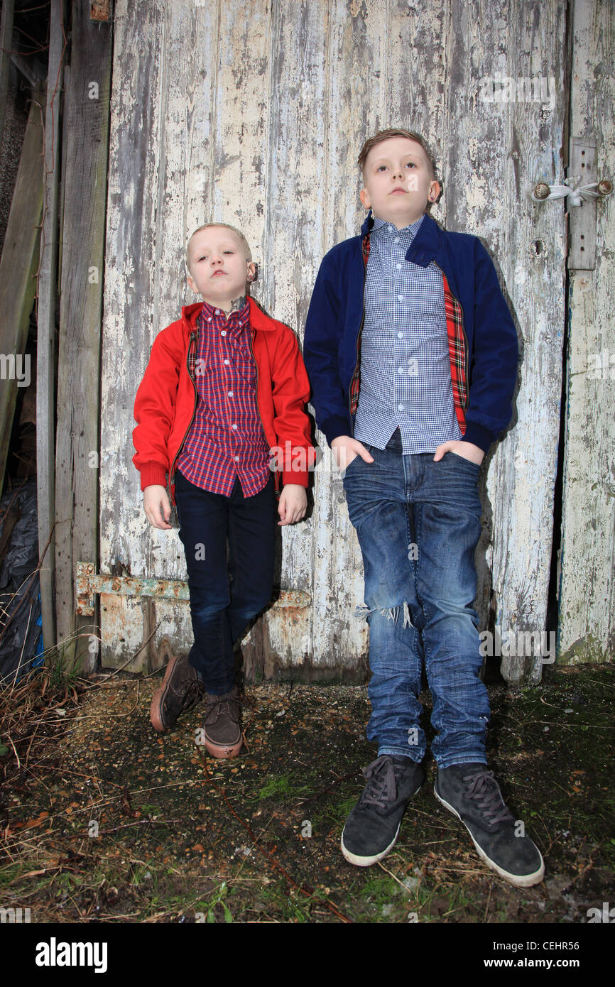 2 naughty boys Stock Photo Alamy