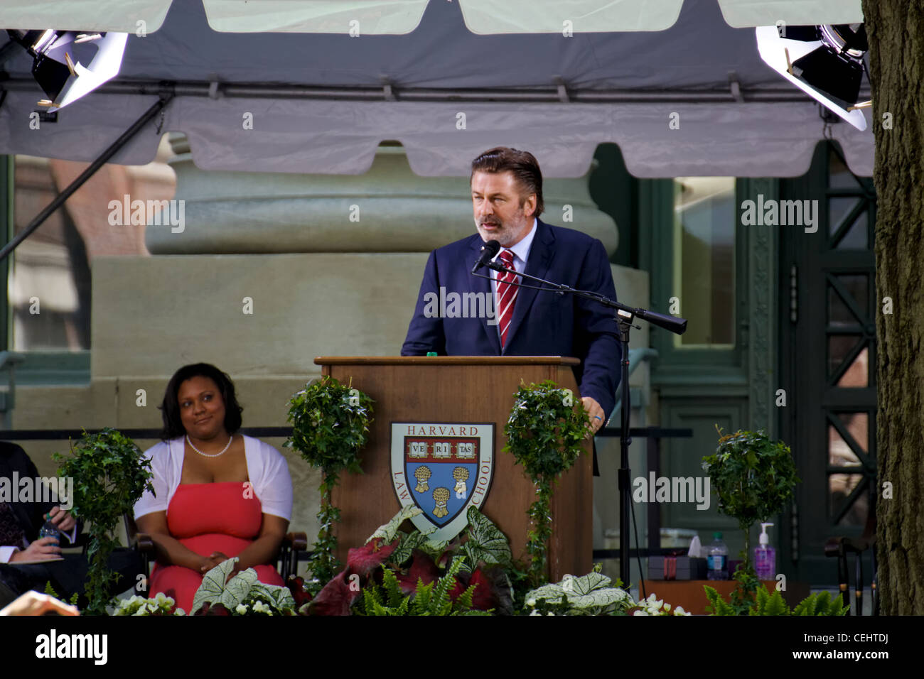 Alec Baldwin at the HLS Commencement 2011 (Harvard Law School graduation) in Cambridge, MA Stock Photo