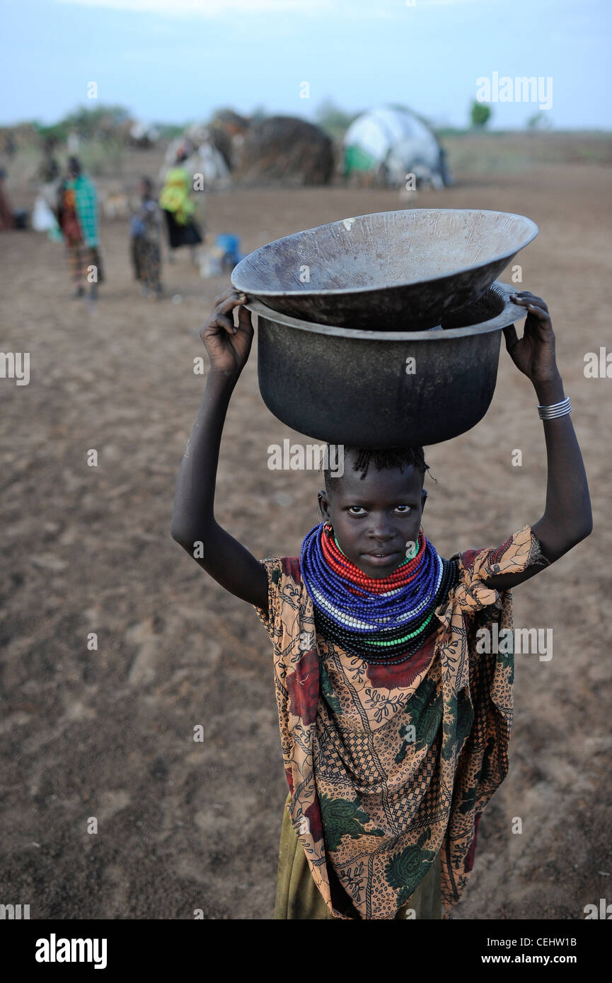 Africa KENIA Turkana Region, Kakuma, Turkana tribe suffer from drought