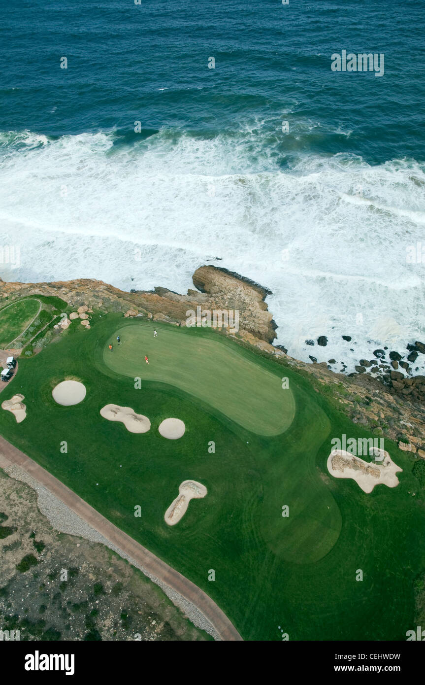 Aerial of golf course,Pinnacle Point Beach and Gold Resort,Garden Route