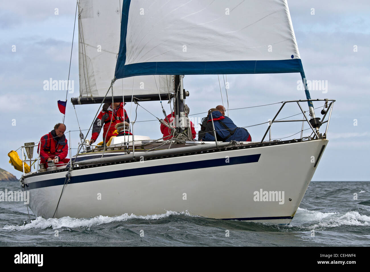 boat sailing Stock Photo