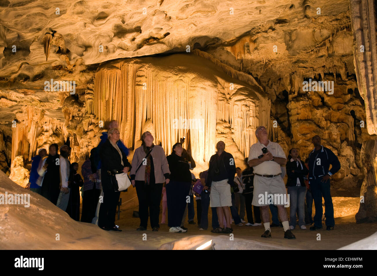 Tour of Kango Caves,Oudtshoorn,Western Cape Province Stock Photo