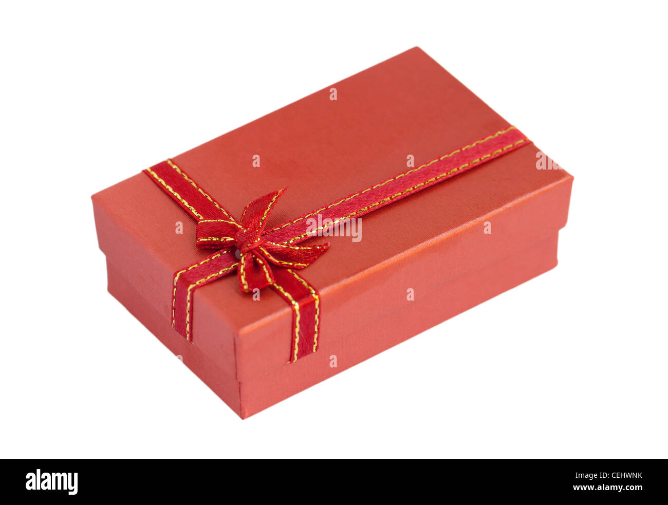 red gift box isolated on white background Stock Photo - Alamy