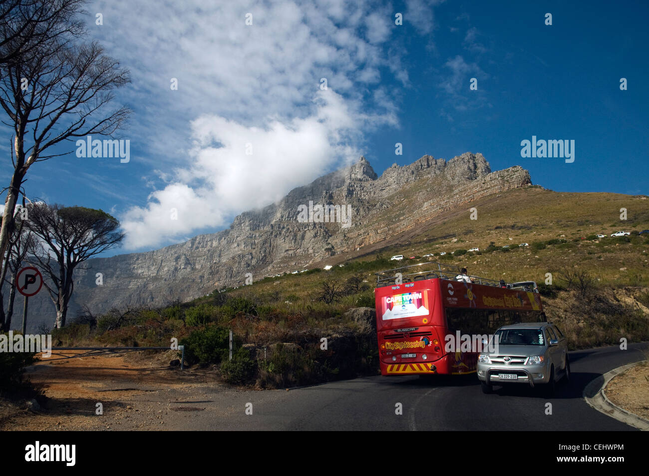 Cape Town Tour Bus. Cape Town,Western Cape Province. Stock Photo