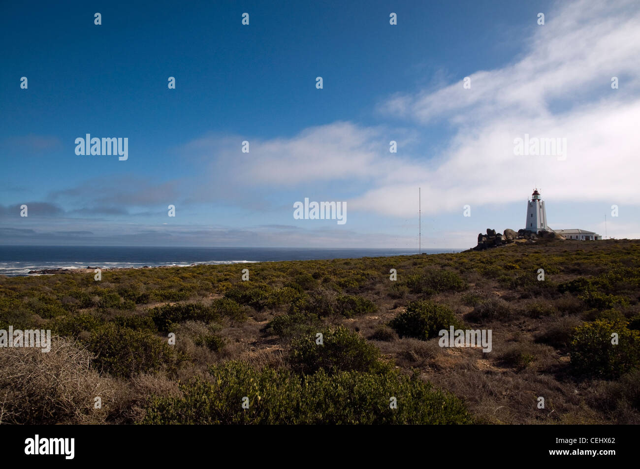 Tietiesbaai,Cape Columbine Lighthouse,Cape Town,Western Cape Province. Stock Photo