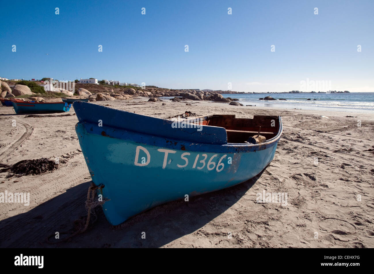 Fishing Boats,Paternoster,West Coast,Western Cape Province. Stock Photo