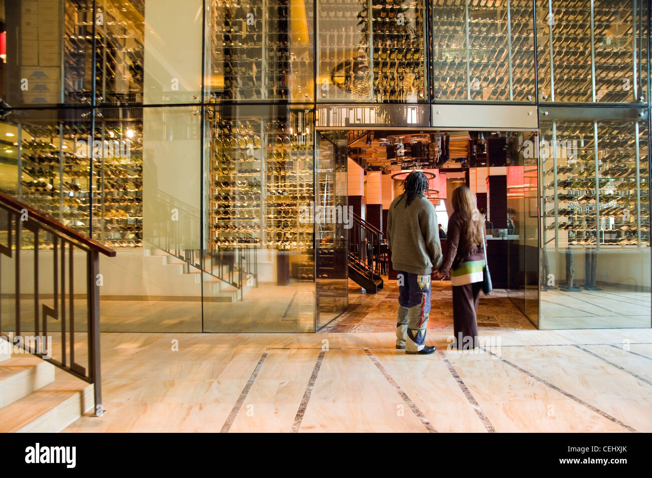 Glass tiered Wine Cellar,The One and Only Hotel,Victoria and Alfred