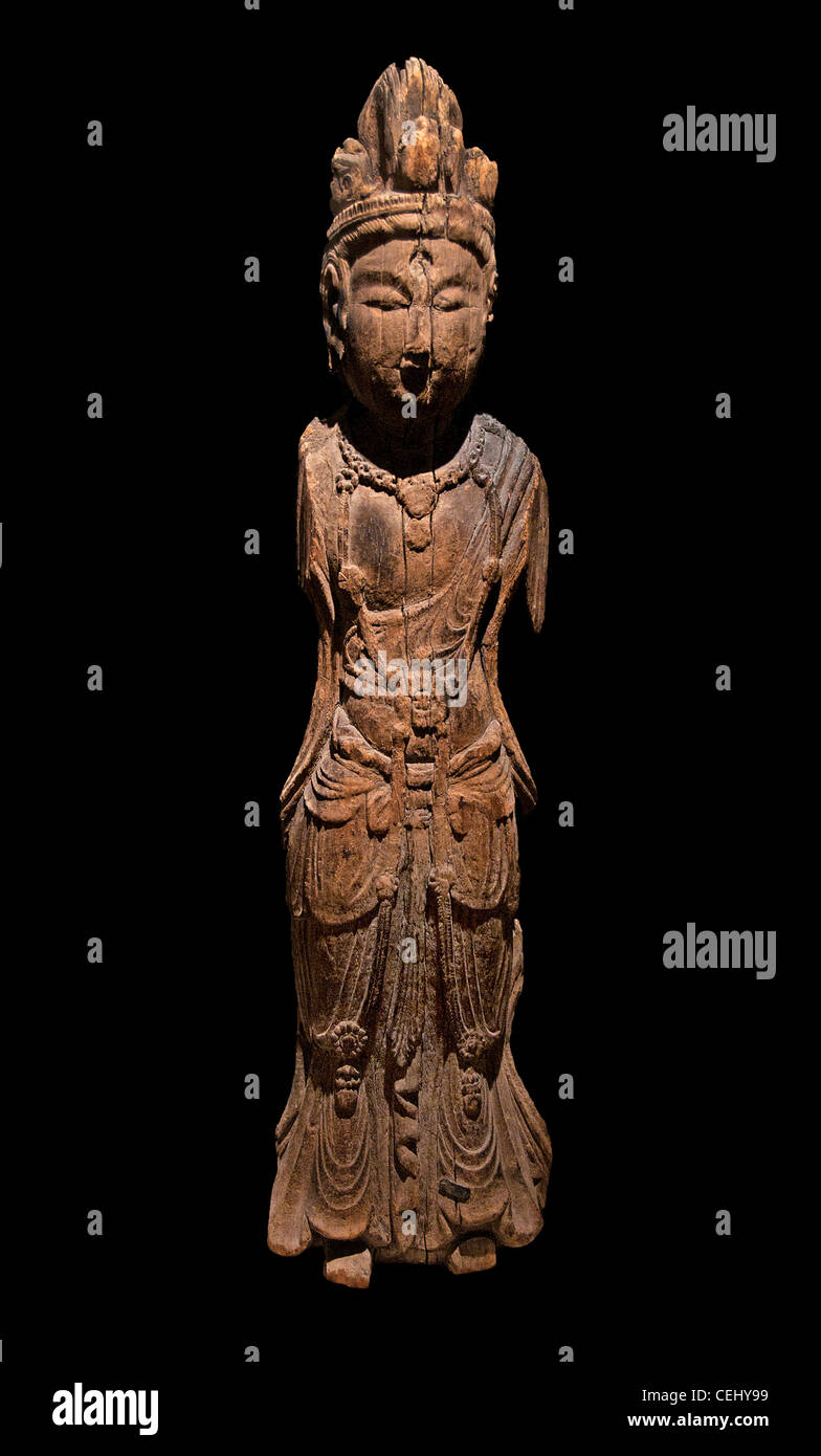 Avalokiteshvara Dunhuang Mogao grottoes Tang Dynasty 9-10 China Chinese Stock Photo