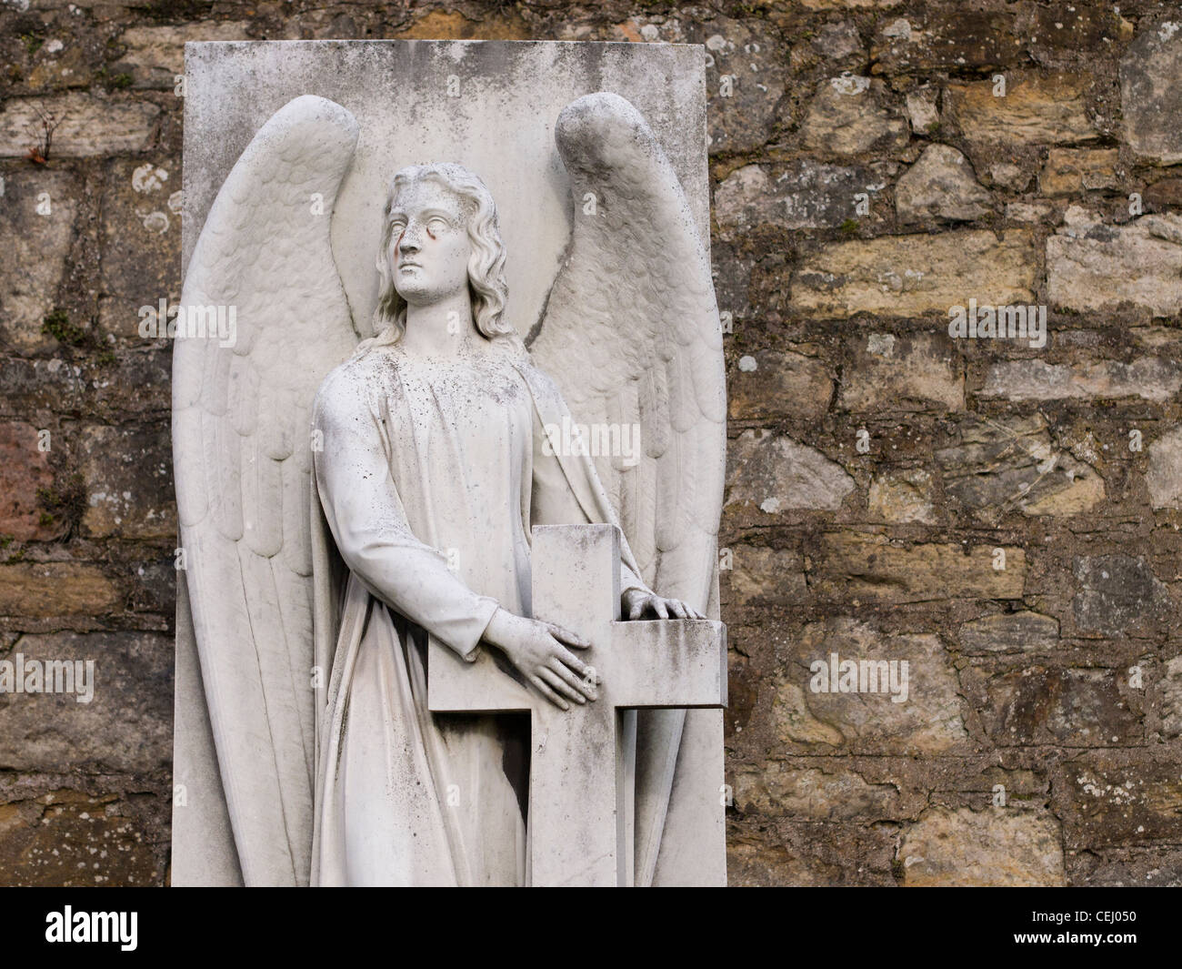 Angel and Cross Memorial, St Andrews Stock Photo
