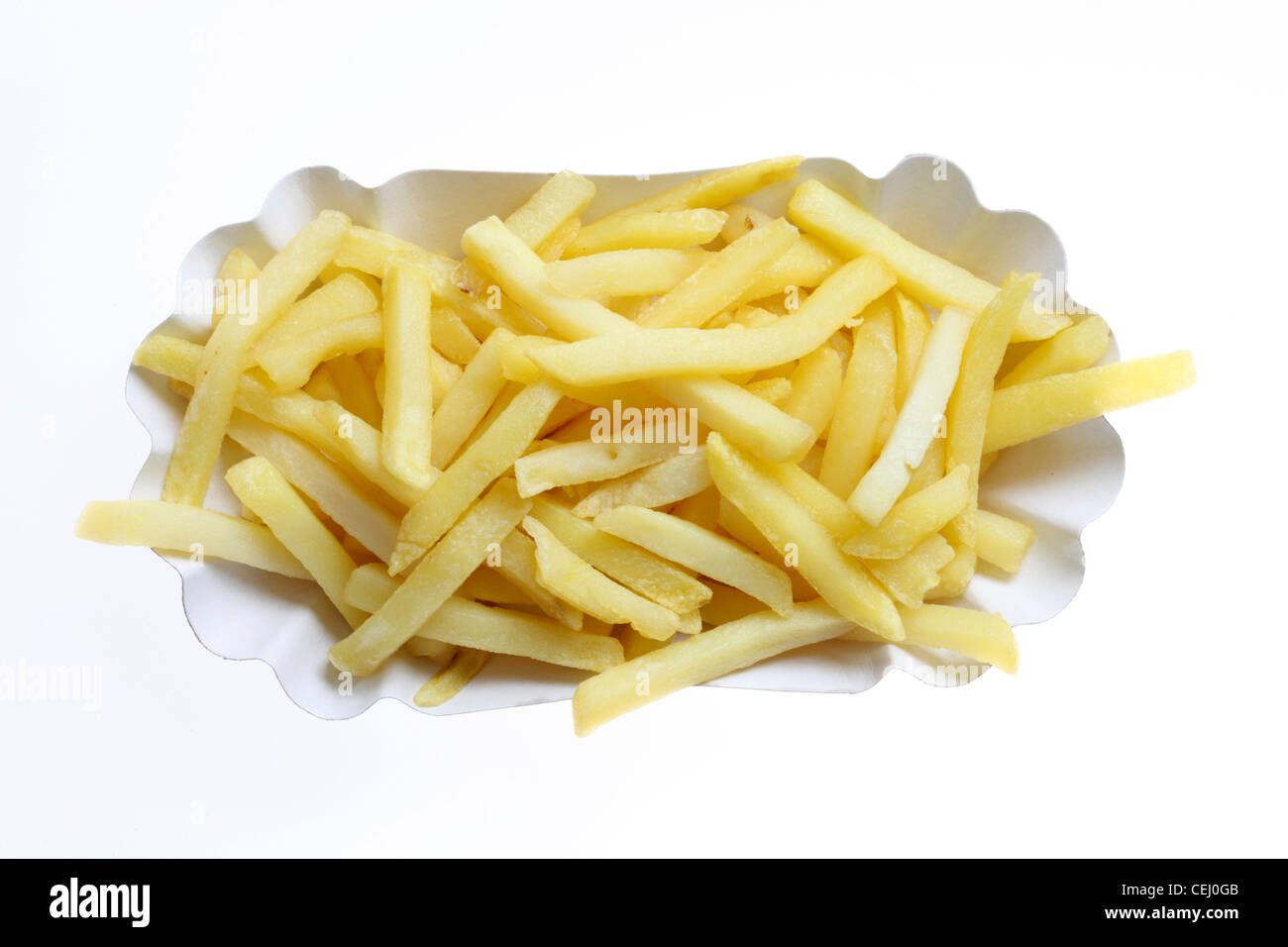 Nutrition, fast food. French fries. Stock Photo