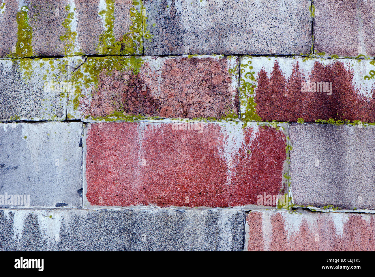 old granite bricks wall background Stock Photo - Alamy
