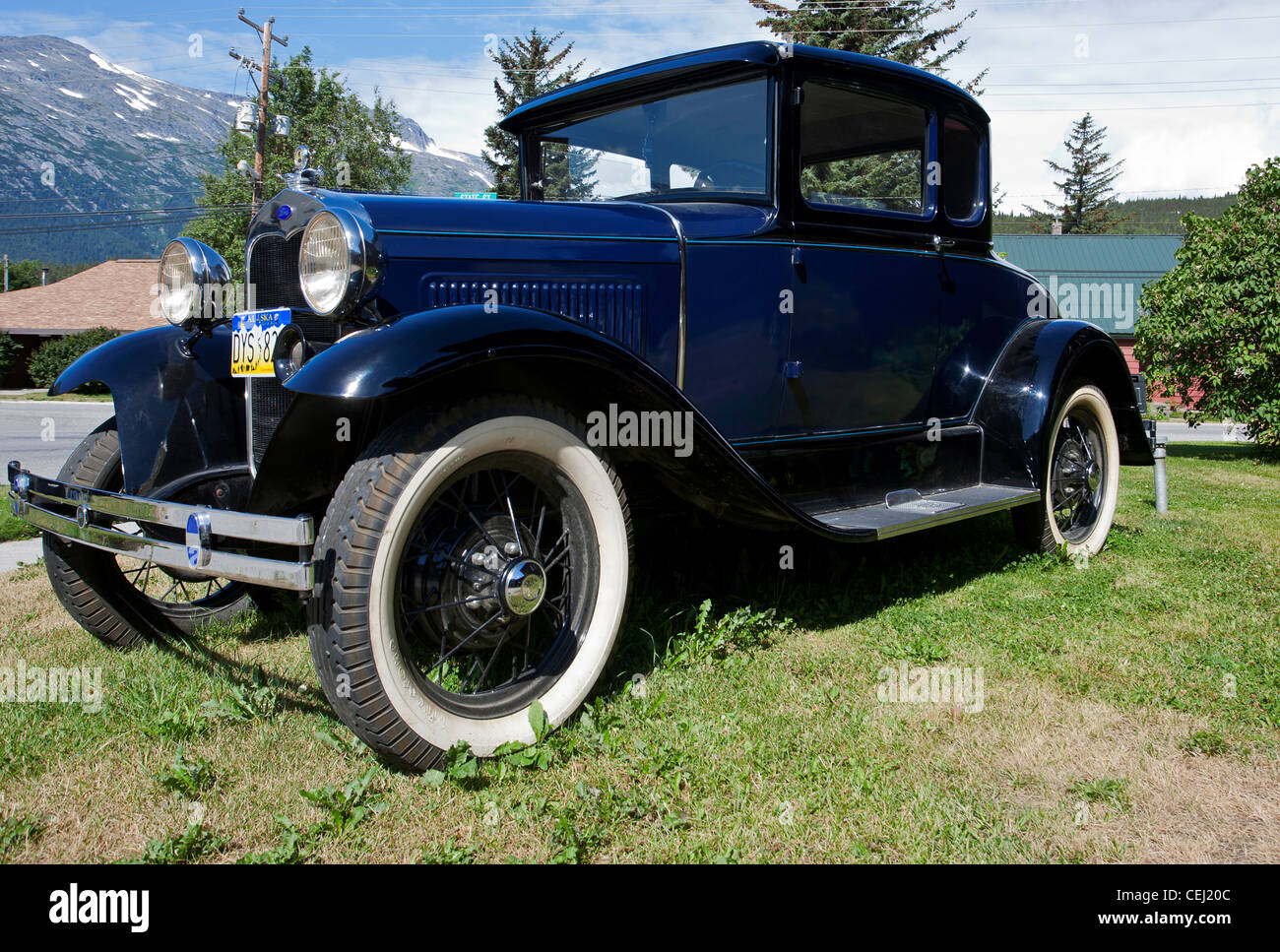 Ford car. Historic vehicle. Skagway. Alaska. USA Stock Photo