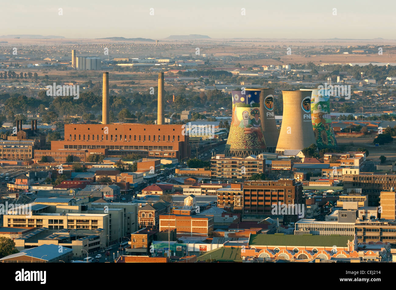 Bloemfontein aerial and stadium,Free State Province Stock Photo Alamy
