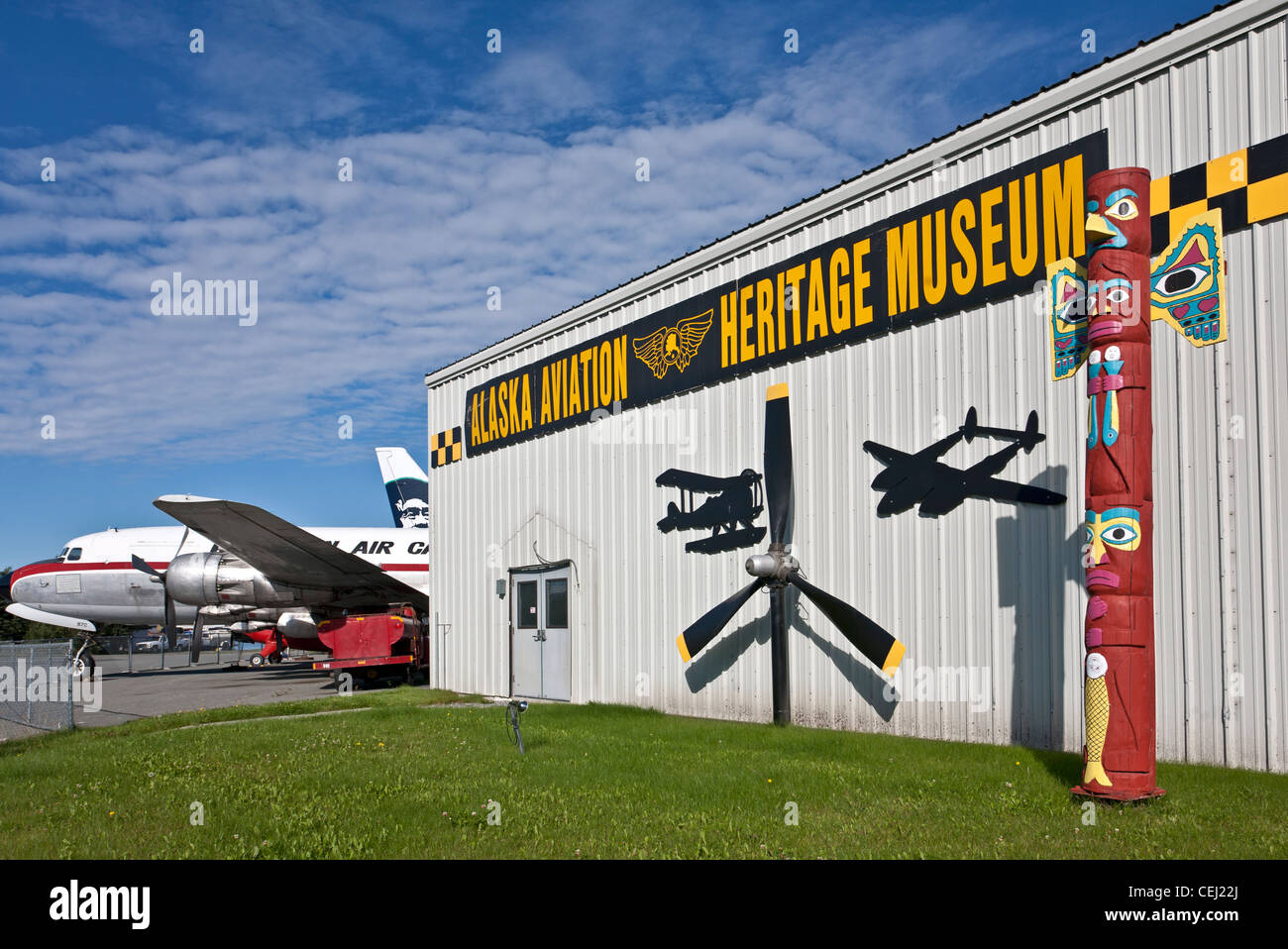 Alaska Aviation Heritage Museum. Anchorage. Alaska. USA Stock Photo