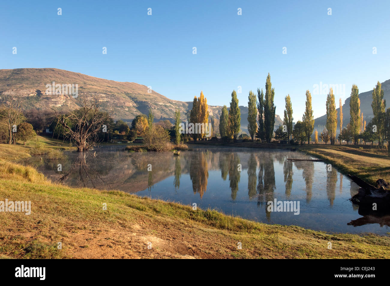 Lake near Clarens,Eastern Free State Province Stock Photo