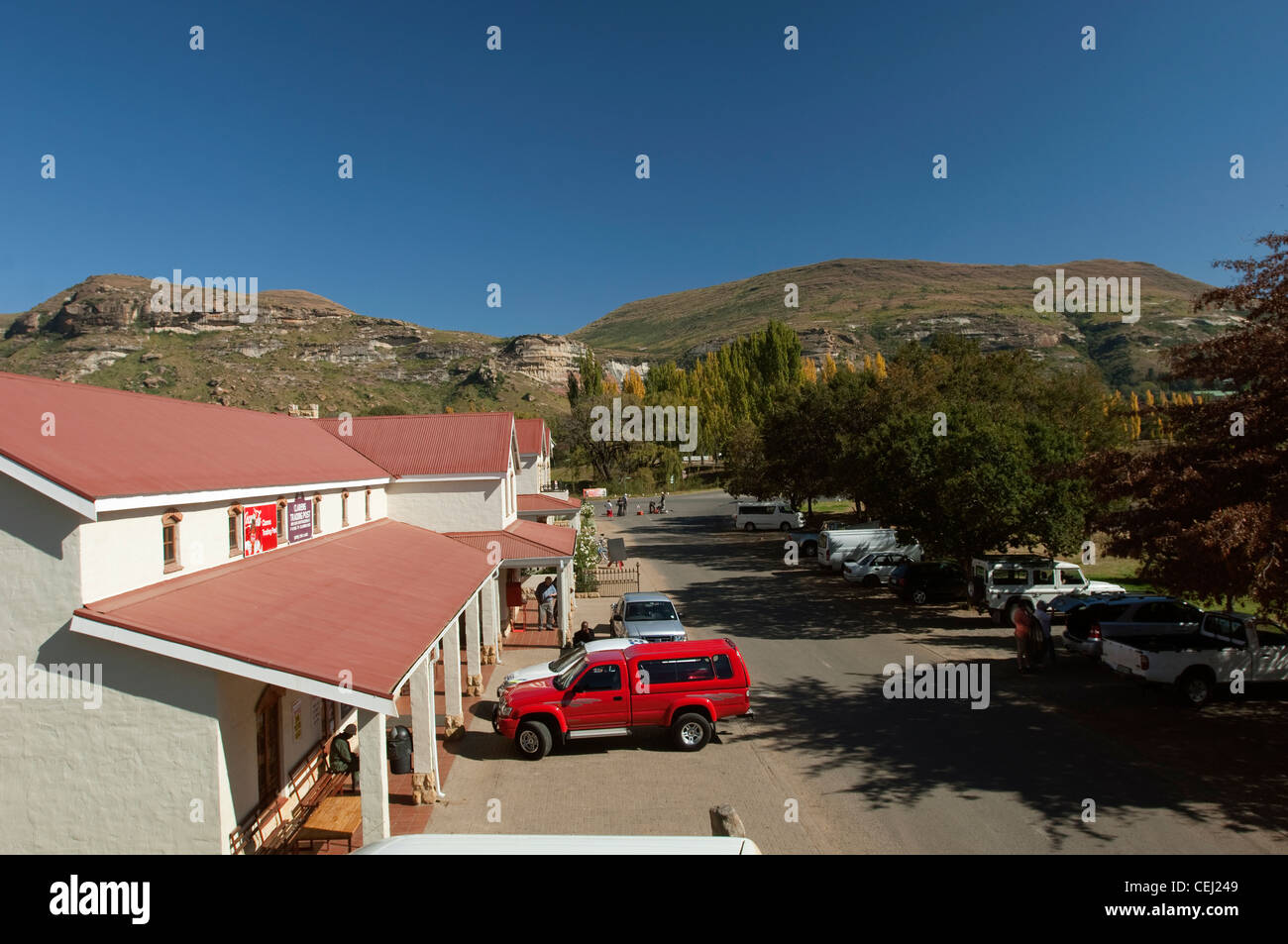 Clarens Main street ,Eastern Free State Province Stock Photo