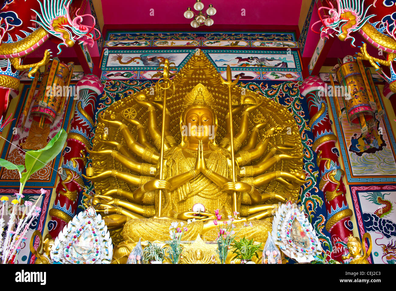 Thousand Hands, U Lai, Supreme God In Chinese Culture Stock Photo