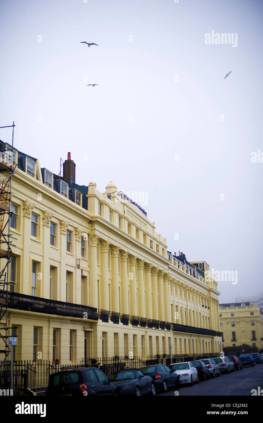 Brunswick Terrace, Hove, City of Brighton and Hove, East Sussex, England, UK Stock Photo