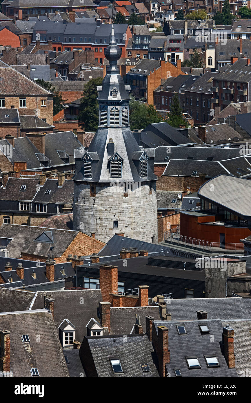 Belfry / Tour Saint-Jacques in the quarter Vieux Namur, Belgium Stock Photo