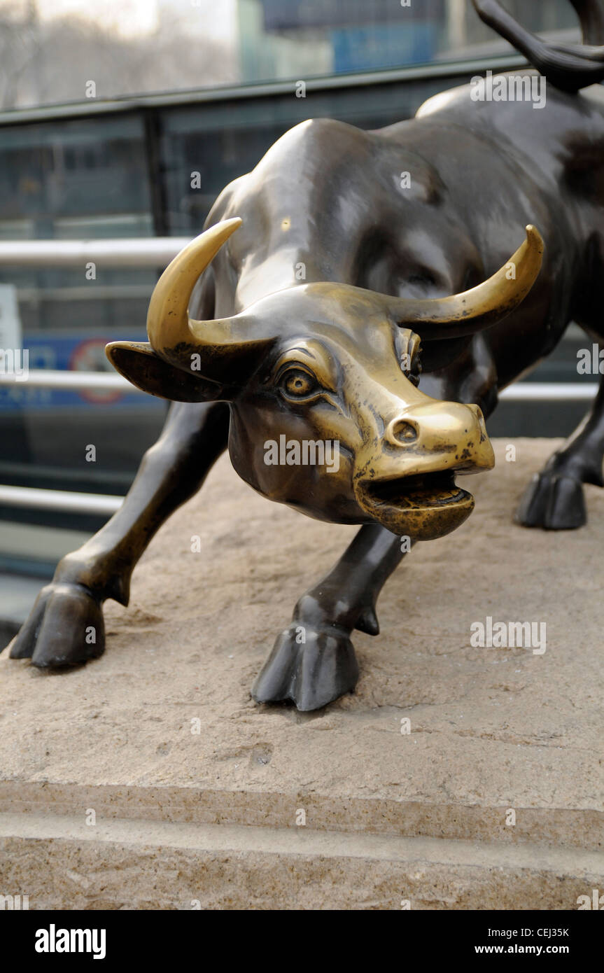 Metal Ox statue, Beijing, China Stock Photo Alamy