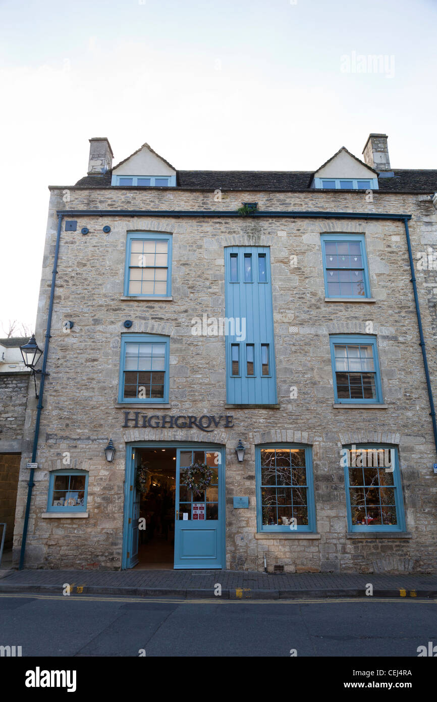 Highgrove shop in Tetbury selling produce from the estate of the Prince of Wales. Stock Photo