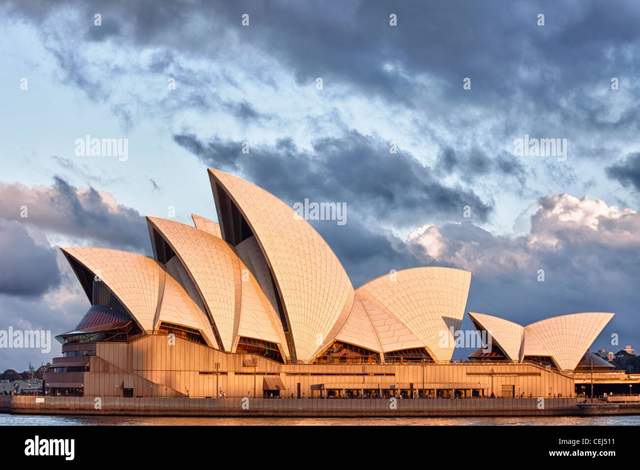 Sydney Opera House at evening Stock Photo