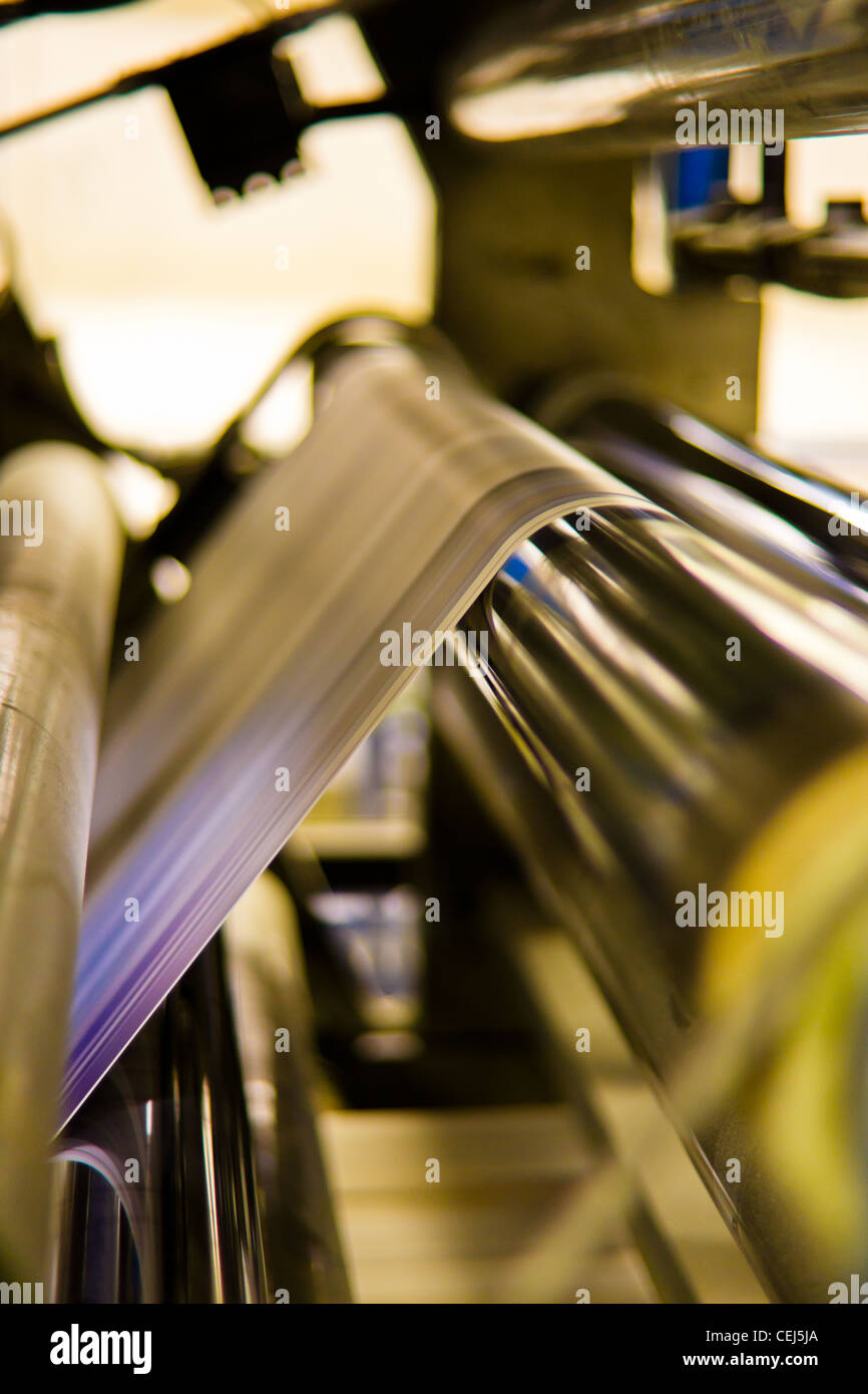 Offset printing press roller hires stock photography and images Alamy