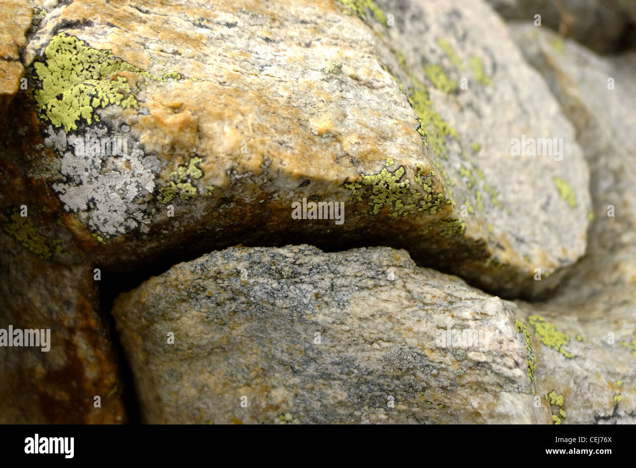 Gneiss rock formations Stock Photo