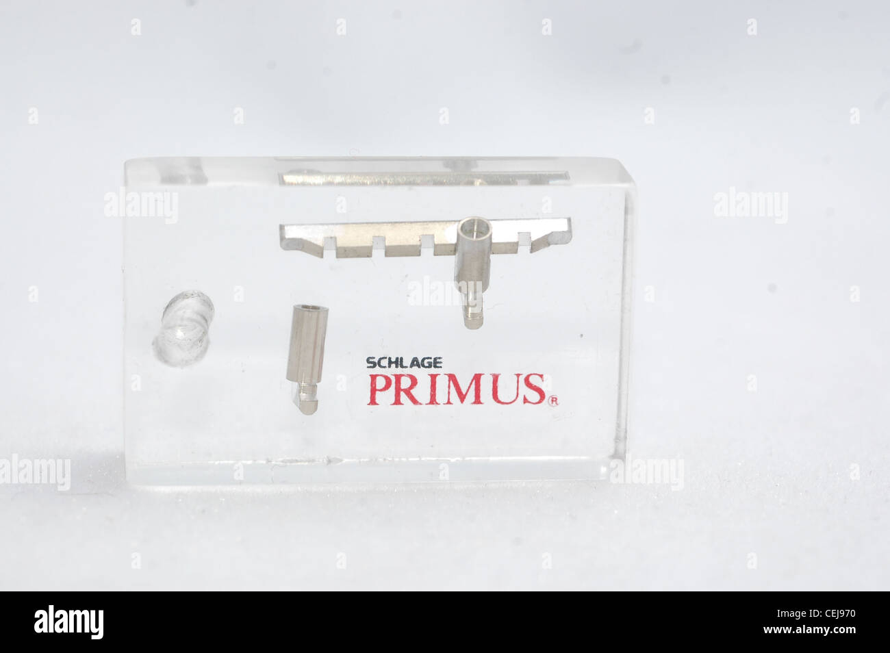 Schlage Primus Lock Pins and Sidebar Stock Photo