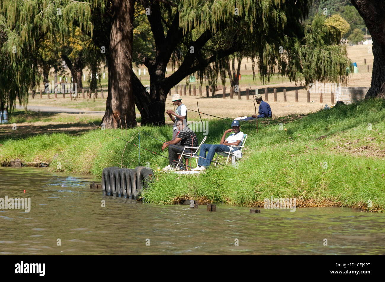 Fishing on the Vaal River, Vereeniging, Free State Province